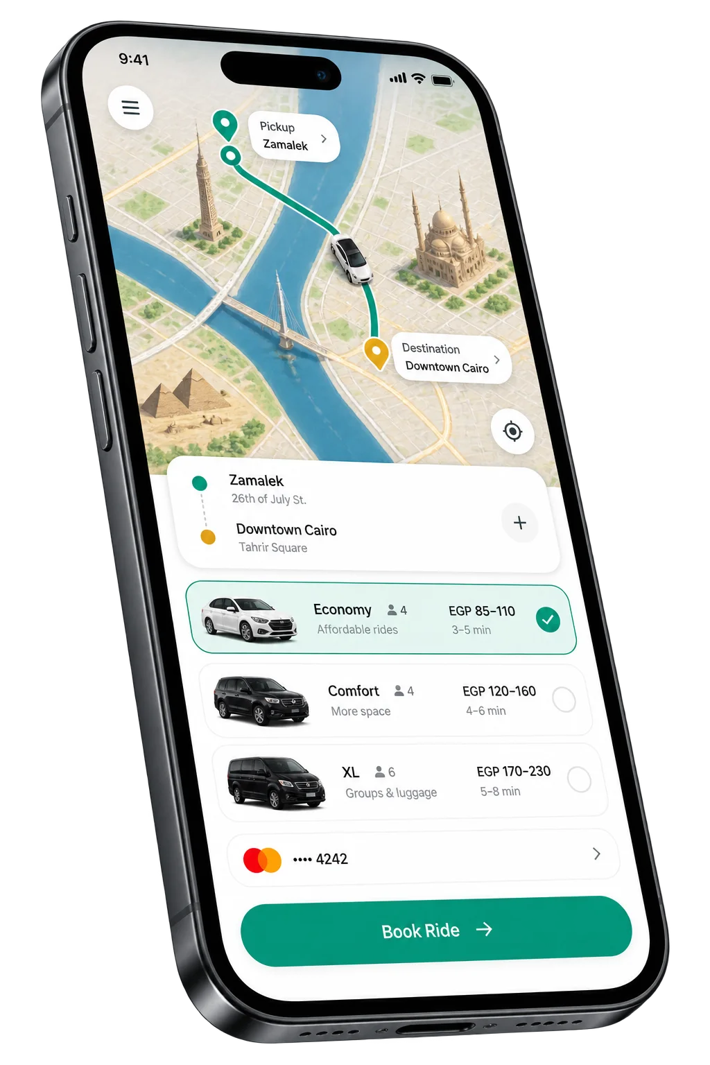 Mega Taxi passenger app